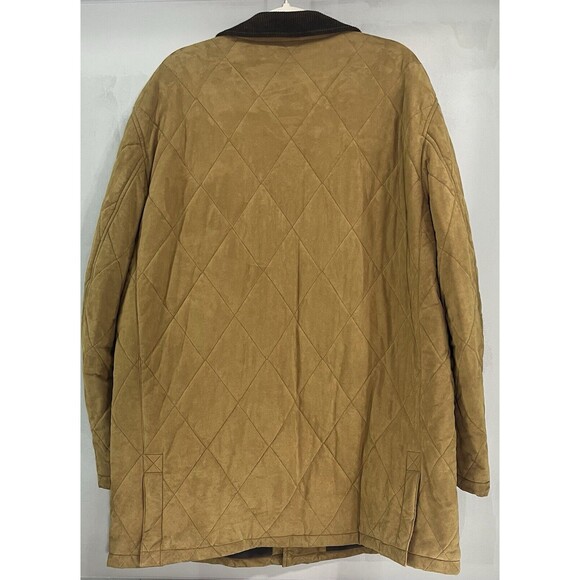 Men’s Piatelli PKZ Faux Suede Amaretta Italian‎ Jacket Coat Beige Tan Size 54 - Picture 6 of 11